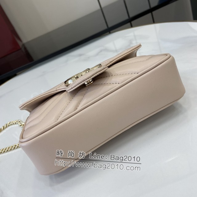 Gucci專櫃古馳最新款Marmont系列超迷你手袋鏈條女包 jh2076型號：476433